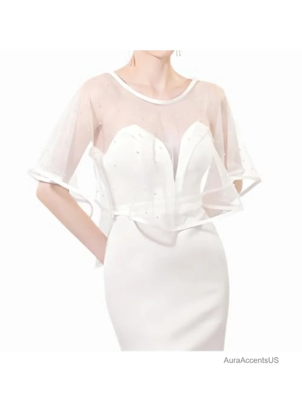 Women's Lace Shawl Wrap for Wedding Evening Dress Cape Scarf